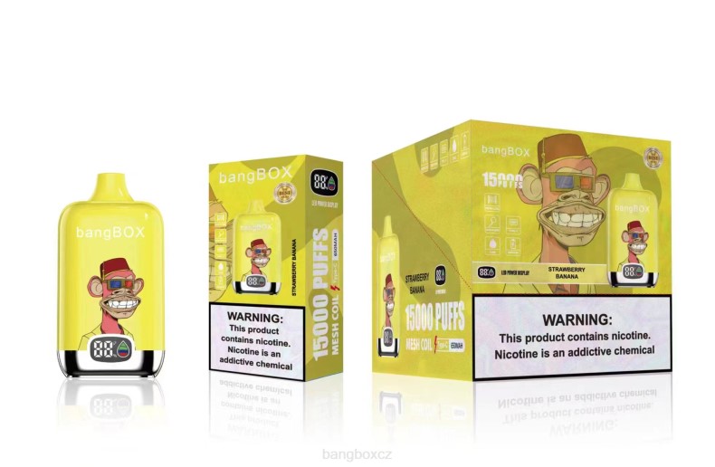 Bang Box CZ - Bang Box 15 000 šluků jahodový banán P2ZN43