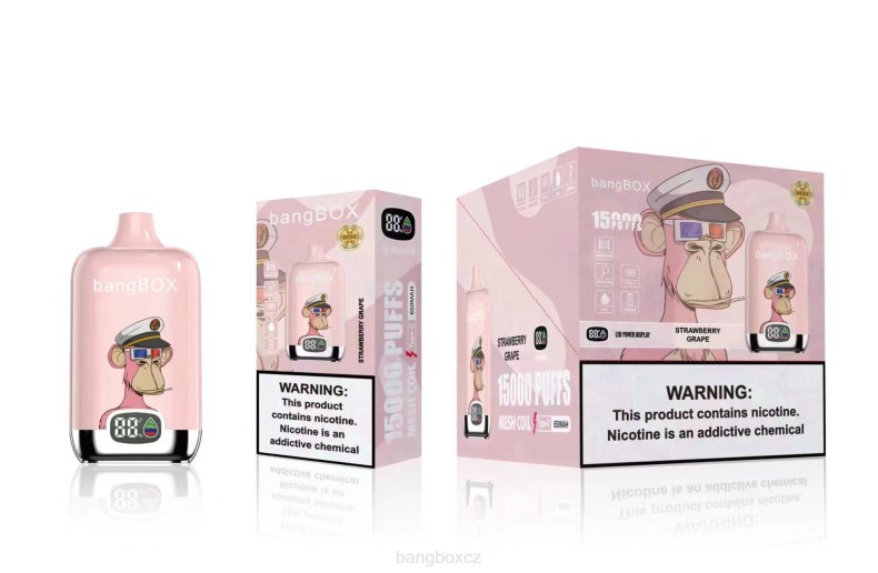 Bang Box Praha - Bang Box 15 000 šluků jahodový hroznový P2ZN44