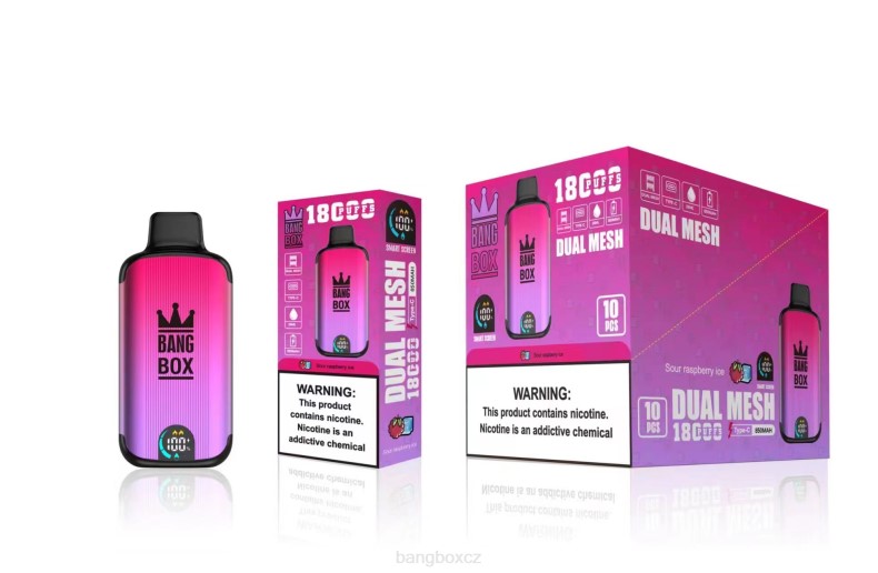 Bang Box Praha - Bang Box 18 000 tahů kyselý malinový led P2ZN98