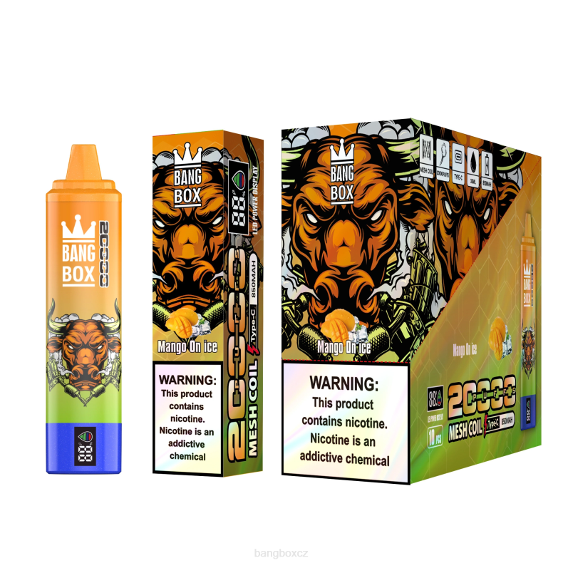 Bang Box Puff - Bang Box Chytrá obrazovka s 20 000 tahy mango na ledu P2ZN54