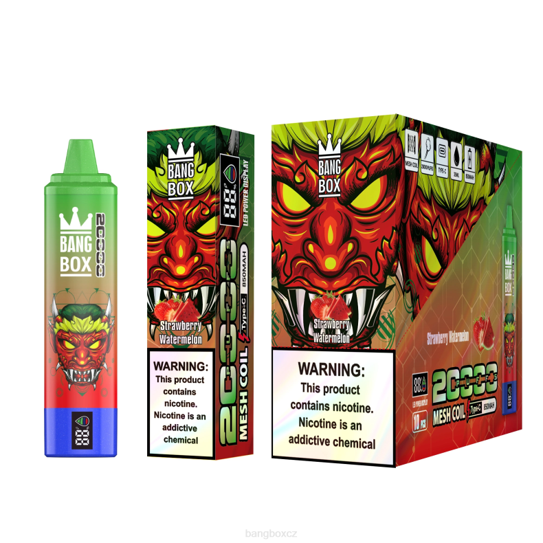 Bang Box Vape - Bang Box Chytrá obrazovka s 20 000 tahy jahodový meloun P2ZN52