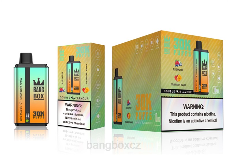 Bang Box CZ - Bang Box 30 000 tahů duální příchutě blue razz led & jahodové mango P2ZN73