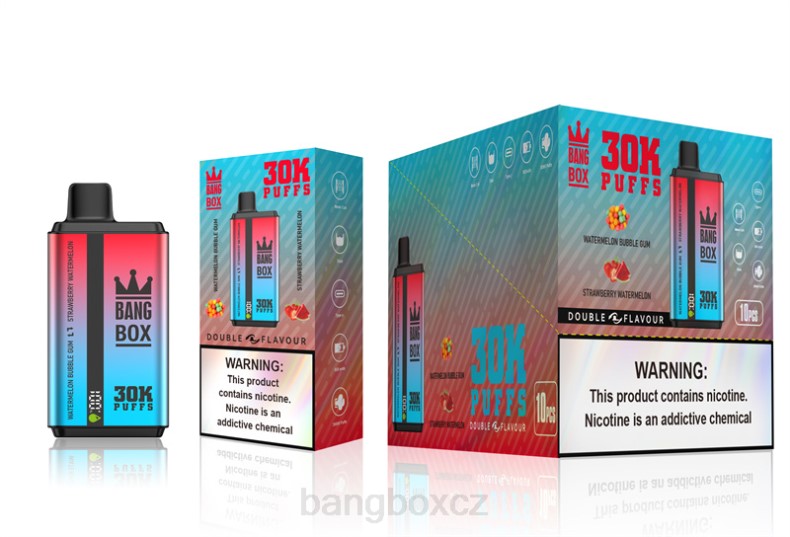 Bang Box Praha - Bang Box 30 000 tahů duální příchutě melounová žvýkačka & jahodový meloun P2ZN68