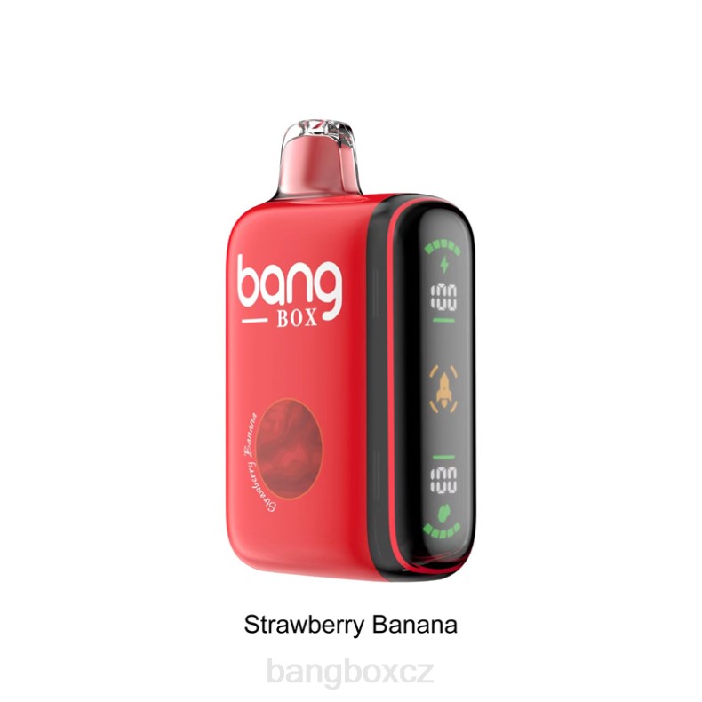 Bang Box CZ - Bang Box Inteligentní displej napájení 9000-18000 tahů jahodový banán P2ZN25