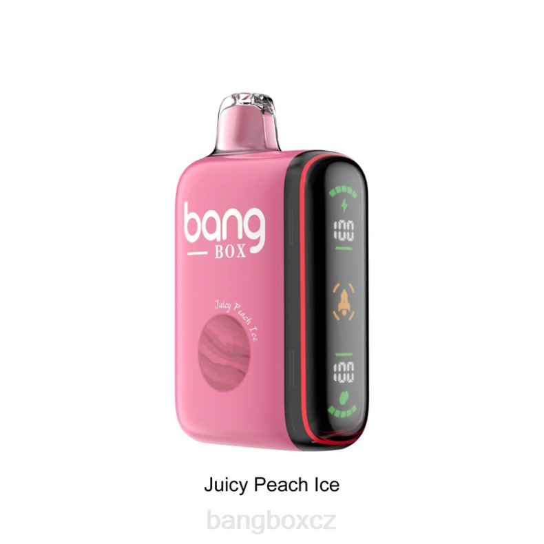 Bang Box Vape Cena - Bang Box Inteligentní displej napájení 9000-18000 tahů šťavnatý broskvový led P2ZN29