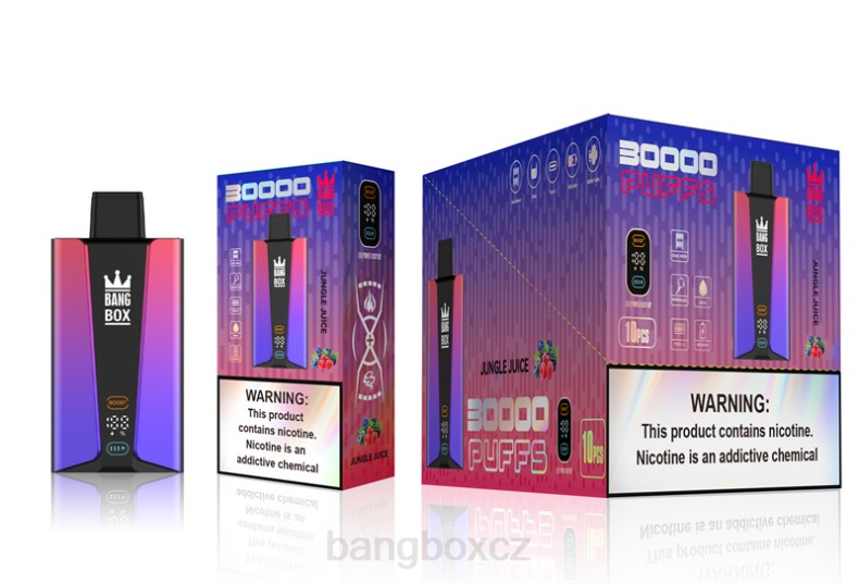 Bang Box Puff - Bang Box Inteligentní obrazovka 30 000 tahů džus z džungle P2ZN78