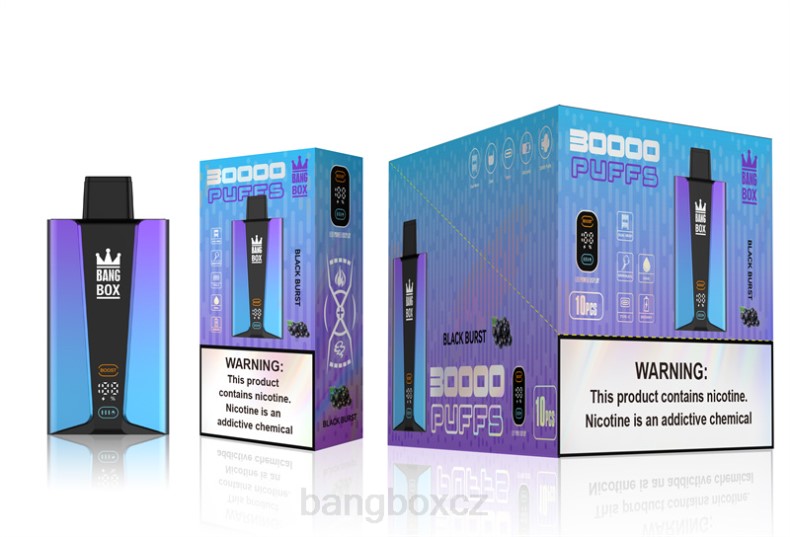 Bang Box Vape Cena - Bang Box Inteligentní obrazovka 30 000 tahů černý výbuch P2ZN77