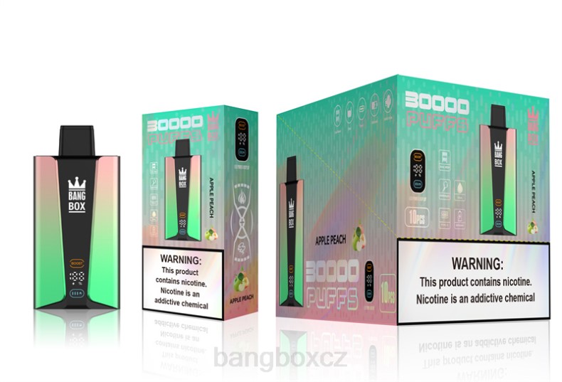 Bang Box Vape Cena - Bang Box Inteligentní obrazovka 30 000 tahů jablko broskev P2ZN83