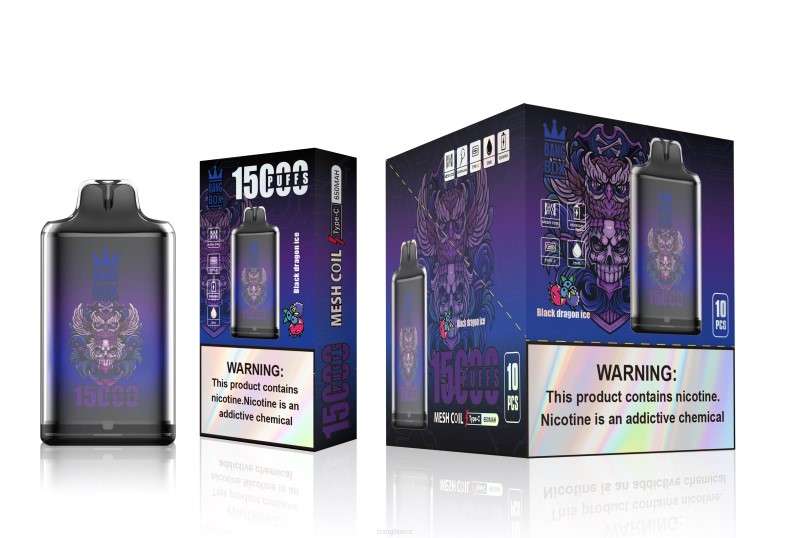 Bang Box Praha - Bang Box s1-15000 šluků černý drak led P2ZN110