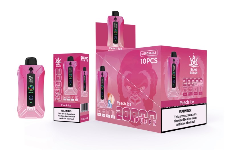 Bang Box Brno - Bang Beach 20 000 potahů inteligentní obrazovka vape broskvový led P2ZN9