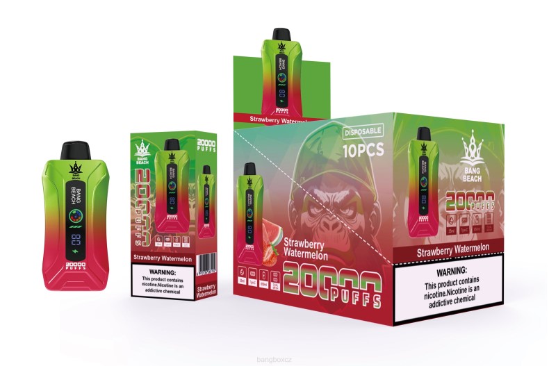 Bang Box Brno - Bang Beach 20 000 potahů inteligentní obrazovka vape jahodový meloun P2ZN3