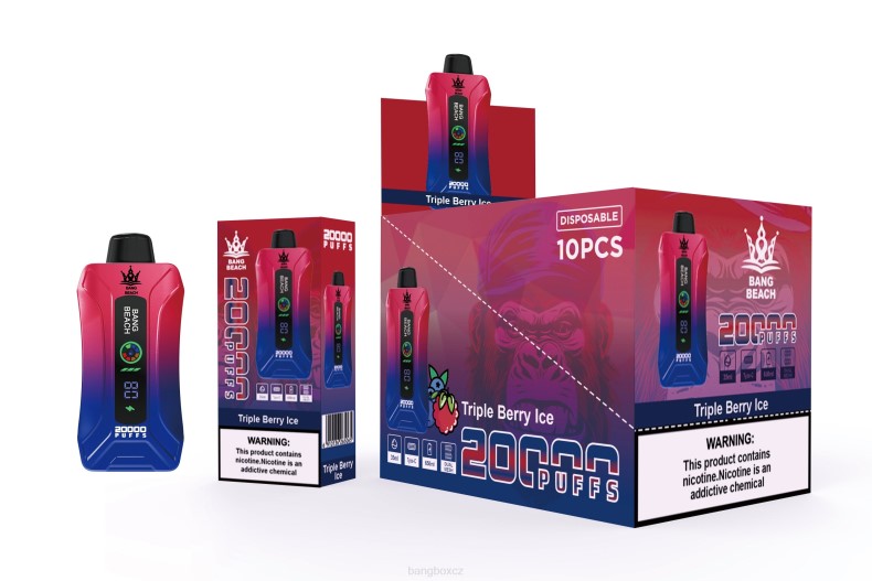 Bang Box Praha - Bang Beach 20 000 potahů inteligentní obrazovka vape trojitý bobulový led P2ZN8